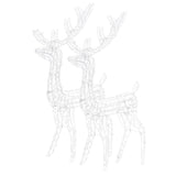 NNEVL Acrylic Reindeer Christmas Decorations 2 pcs 120 cm Warm White