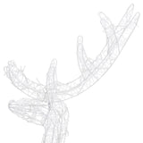 NNEVL Acrylic Reindeer Christmas Decorations 2 pcs 120 cm Warm White