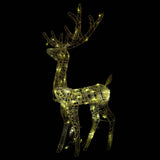 NNEVL Acrylic Reindeer Christmas Decorations 2 pcs 120 cm Warm White