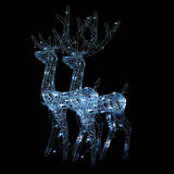 NNEVL Acrylic Reindeer Christmas Decorations 2 pcs 120 cm Cold White