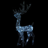 NNEVL Acrylic Reindeer Christmas Decorations 2 pcs 120 cm Cold White