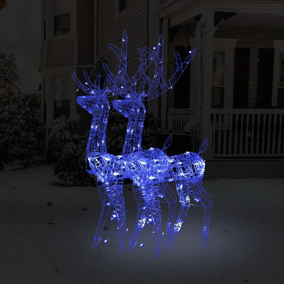 NNEVL Acrylic Reindeer Christmas Decorations 2 pcs 120 cm Blue