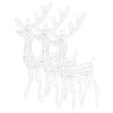 NNEVL Acrylic Reindeer Christmas Decorations 3 pcs 120 cm Blue