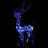 NNEVL Acrylic Reindeer Christmas Decorations 3 pcs 120 cm Blue