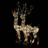 NNEVL Acrylic Reindeer Christmas Decorations 2 pcs 120cm Multicolour