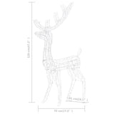 NNEVL Acrylic Reindeer Christmas Decorations 2 pcs 120cm Multicolour