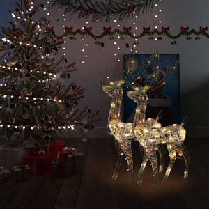 NNEVL Acrylic Reindeer Christmas Decorations 2 pcs 120cm Multicolour