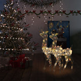 NNEVL Acrylic Reindeer Christmas Decorations 2 pcs 120cm Multicolour