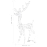 NNEVL Acrylic Reindeer Christmas Decorations 3 pcs 120cm Multicolour