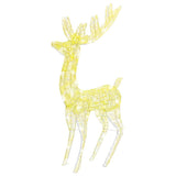 NNEVL XXL Acrylic Christmas Reindeers 250 LED 3 pcs 180 cm Warm White