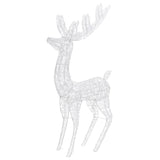 NNEVL XXL Acrylic Christmas Reindeers 250 LED 2 pcs 180 cm Blue