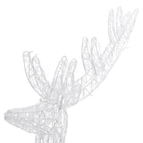 NNEVL XXL Acrylic Christmas Reindeers 250 LED 2 pcs 180 cm Blue