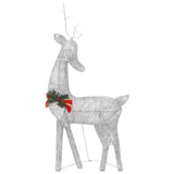 NNEVL Christmas Reindeers 6 pcs Silver Cold White Mesh