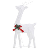 NNEVL Christmas Reindeers 6 pcs White Cold White Mesh