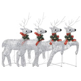 NNEVL Christmas Reindeers 4 pcs Silver 80 LEDs