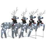 NNEVL Christmas Reindeers 4 pcs Silver 80 LEDs