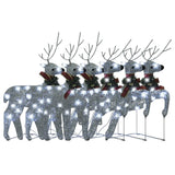NNEVL Christmas Reindeers 6 pcs Silver 120 LEDs