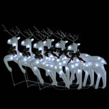NNEVL Christmas Reindeers 6 pcs White 120 LEDs