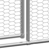 NNEVL Outdoor Chicken Cage 2x12x2 m Galvanised Steel