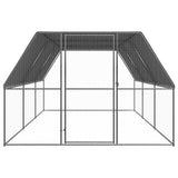 NNEVL Outdoor Chicken Cage 3x6x2 m Galvanised Steel