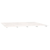 NNEVL Bed Frame White 183x203 cm King Solid Wood Pine