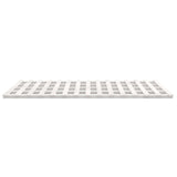 NNEVL Bed Frame White 183x203 cm King Solid Wood Pine