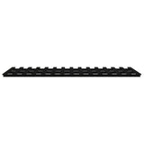 NNEVL Bed Frame Black 92x187 cm Single Solid Wood Pine