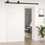 NNEVL Barn Door White 100x1.8x204.5 cm Solid Wood Pine