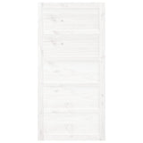 NNEVL Barn Door White 100x1.8x204.5 cm Solid Wood Pine