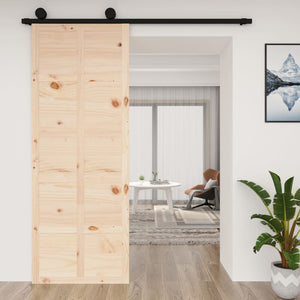 NNEVL Barn Door 80x1.8x214 cm Solid Wood Pine