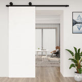 NNEVL Barn Door White 80x1.8x214 cm Solid Wood Pine