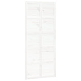 NNEVL Barn Door White 90x1.8x214 cm Solid Wood Pine