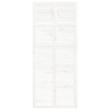 NNEVL Barn Door White 90x1.8x214 cm Solid Wood Pine