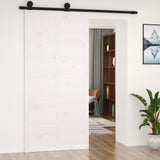 NNEVL Barn Door White 100x1.8x214 cm Solid Wood Pine