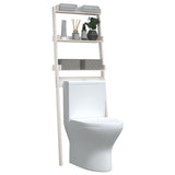 NNEVL Toilet Rack White 63.5x32x179 cm Solid Wood Pine