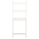 NNEVL Toilet Rack White 63x26x171 cm Solid Wood Pine