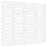 NNEVL Wall Headboard White 96x3x91.5 cm Solid Wood Pine