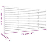 NNEVL Wall Headboard 156x3x91.5 cm Solid Wood Pine