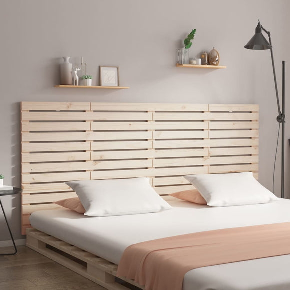 NNEVL Wall Headboard 156x3x91.5 cm Solid Wood Pine