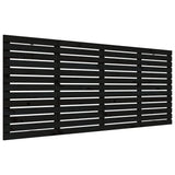 NNEVL Wall Headboard Black 156x3x91.5 cm Solid Wood Pine