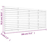 NNEVL Wall Headboard 186x3x91.5 cm Solid Wood Pine