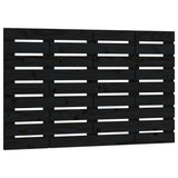 NNEVL Wall Headboard Black 96x3x63 cm Solid Wood Pine