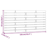 NNEVL Wall Headboard 156x3x63 cm Solid Wood Pine