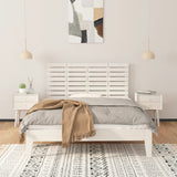 NNEVL Wall Headboard White 141x3x63 cm Solid Wood Pine
