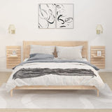 NNEVL Wall-mounted Bedside Shelves 2 pcs Solid Wood Pine