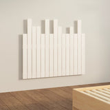 NNEVL Wall Headboard White 95.5x3x80 cm Solid Wood Pine
