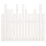 NNEVL Wall Headboard White 95.5x3x80 cm Solid Wood Pine