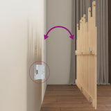 NNEVL Wall Headboard 159.5x3x80 cm Solid Wood Pine