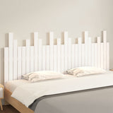 NNEVL Wall Headboard White 185x3x80 cm Solid Wood Pine