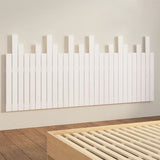 NNEVL Wall Headboard White 185x3x80 cm Solid Wood Pine